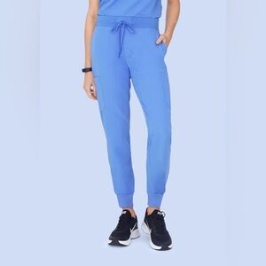 Women’s Mandala Ceil Blue 9 Pocket Scrub Jogger Scrub Pants - Like New